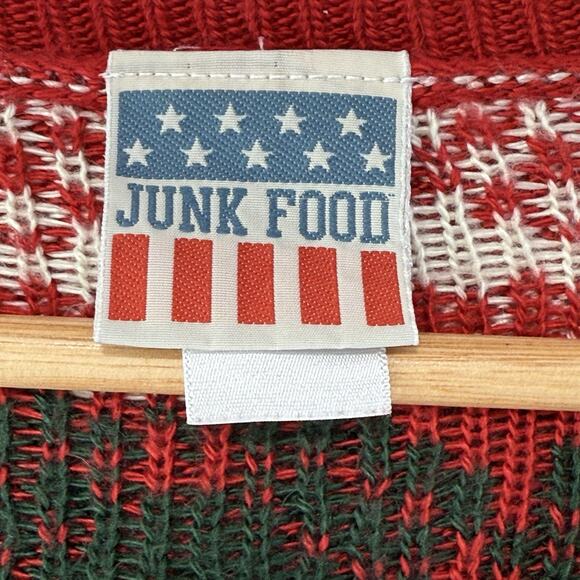 Junk Food Men’s Star Wars Fair Isle Holiday Ugly Christmas Sweater Sz XL Darth - Picture 7 of 9